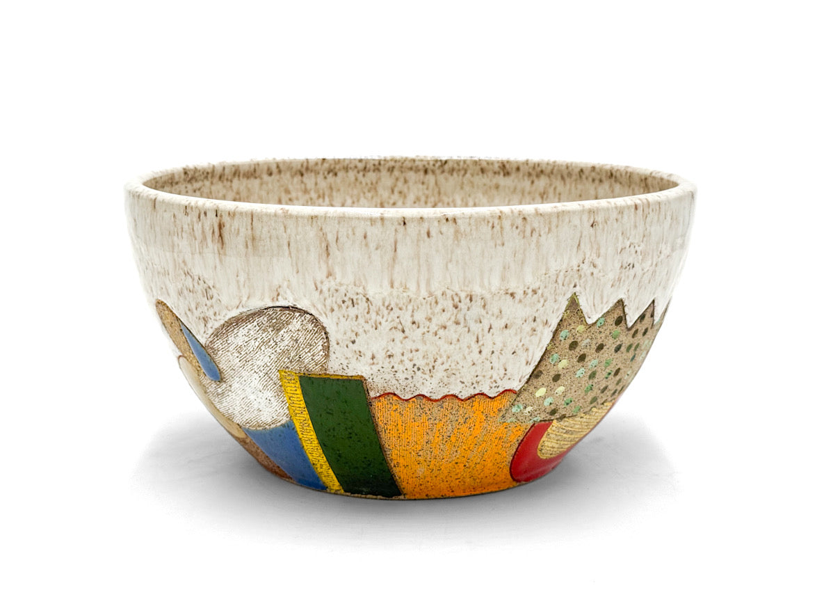 Bowl — Large Serving, Colorful Landscape