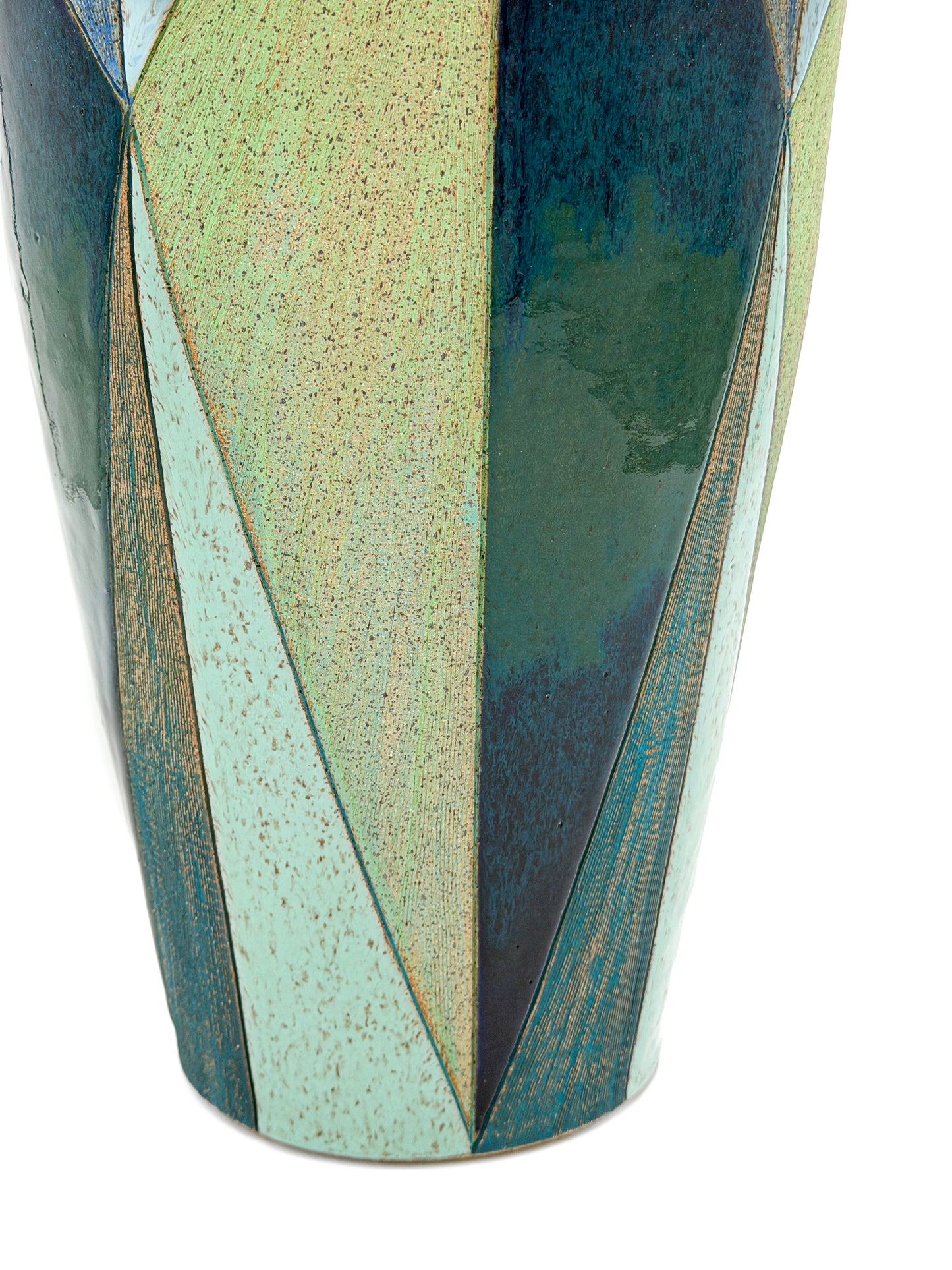 Vase — Shifting Planes, Cool Colored, Speckled