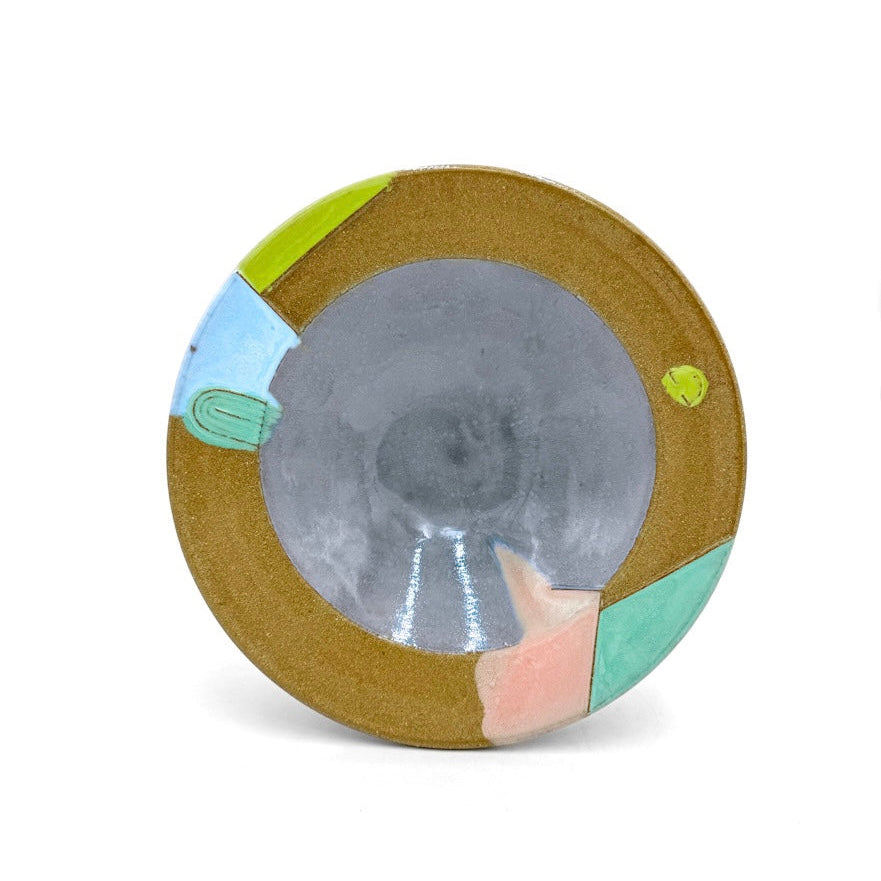Contemporary Colorfield Bowl — Wheel Thrown Stoneware