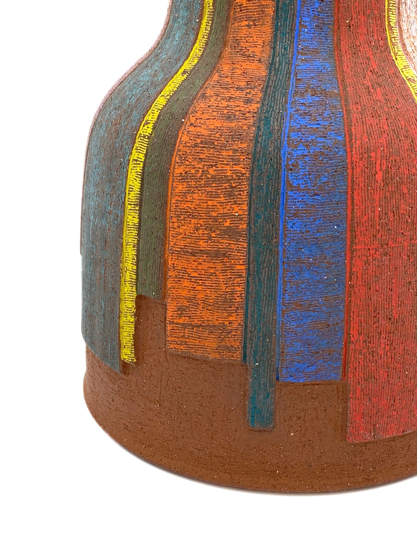 Vase — Striped Rainbow, Mishima