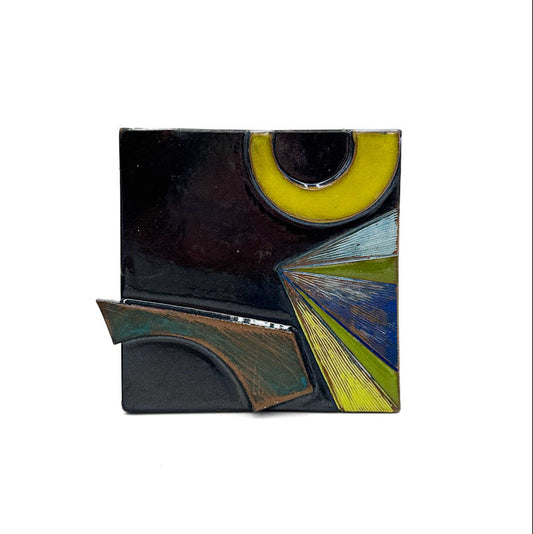 Spectrum Series Stoneware Wall Tiles — Handcrafted Color + Texture Art with Cleat Mounting