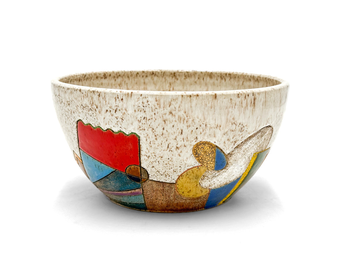 Bowl — Large Serving, Colorful Landscape