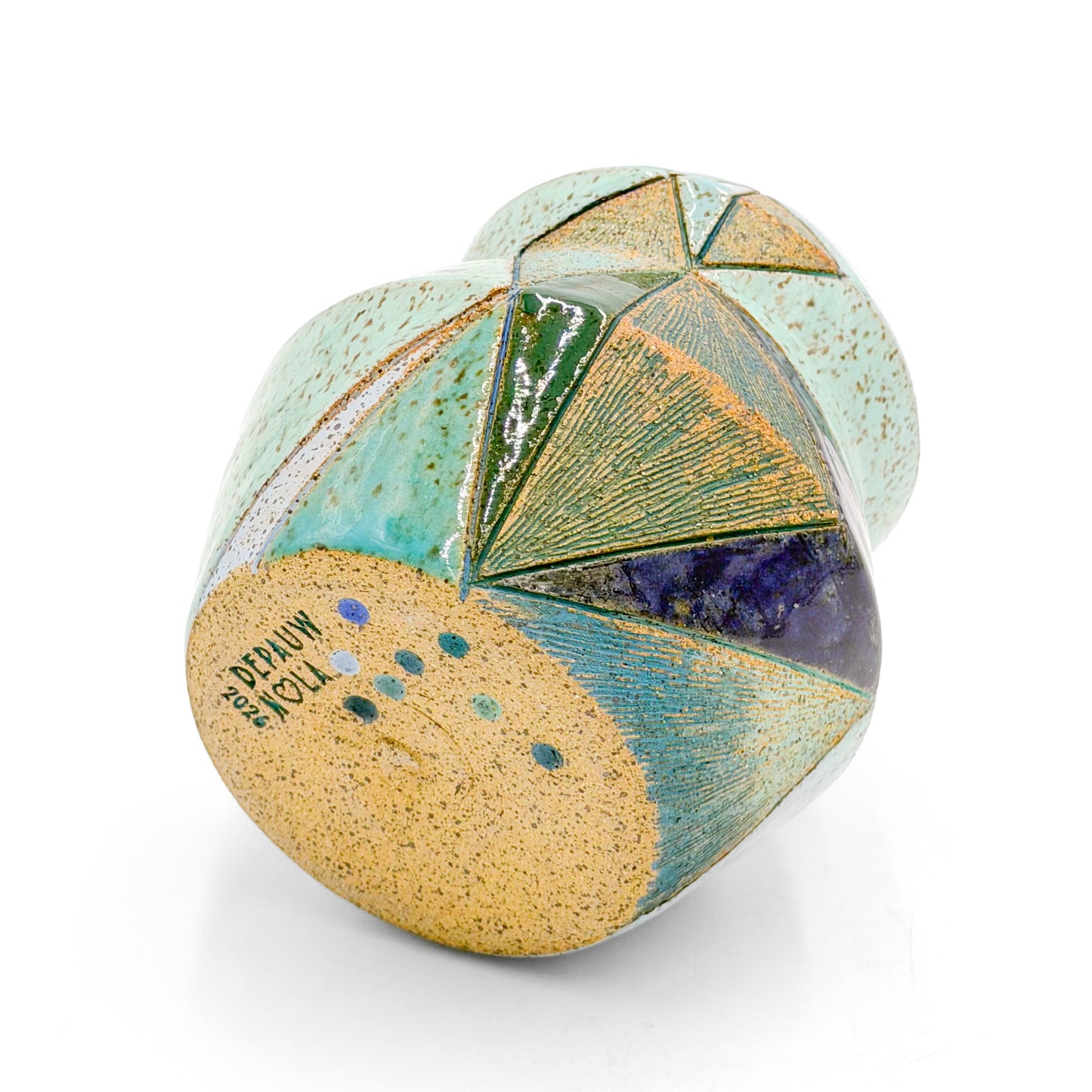 Speckled Stoneware Bud Vase — Small “Mommy” Ceramic Stem Vase