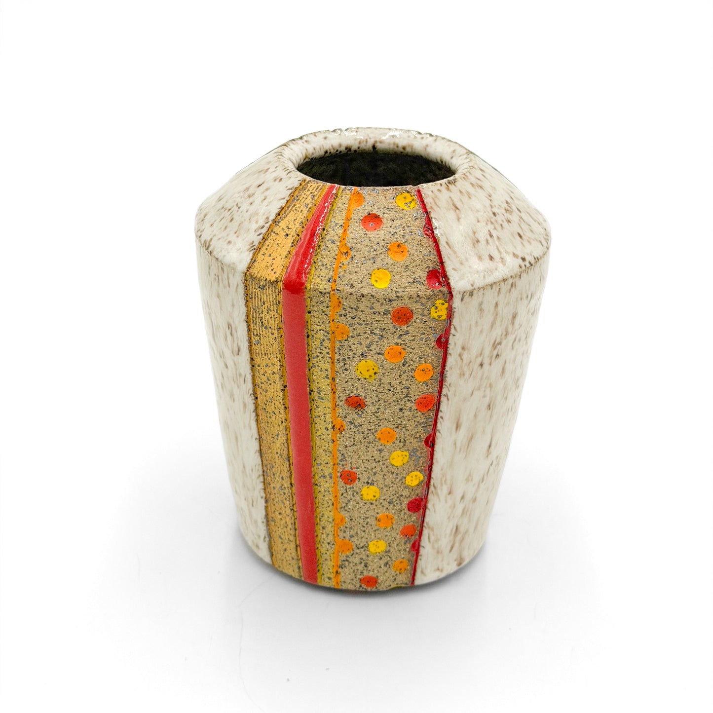 Bud Vase — Small, Warm and Cool  “Mommy” (Speckled)