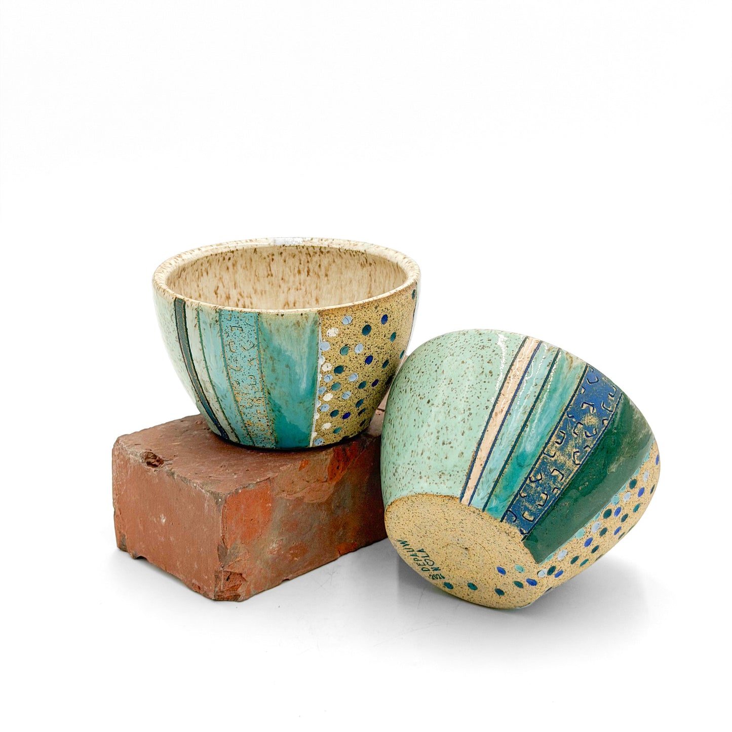 Cereal Bowls — Cool, Speckled (Wheel Thrown)