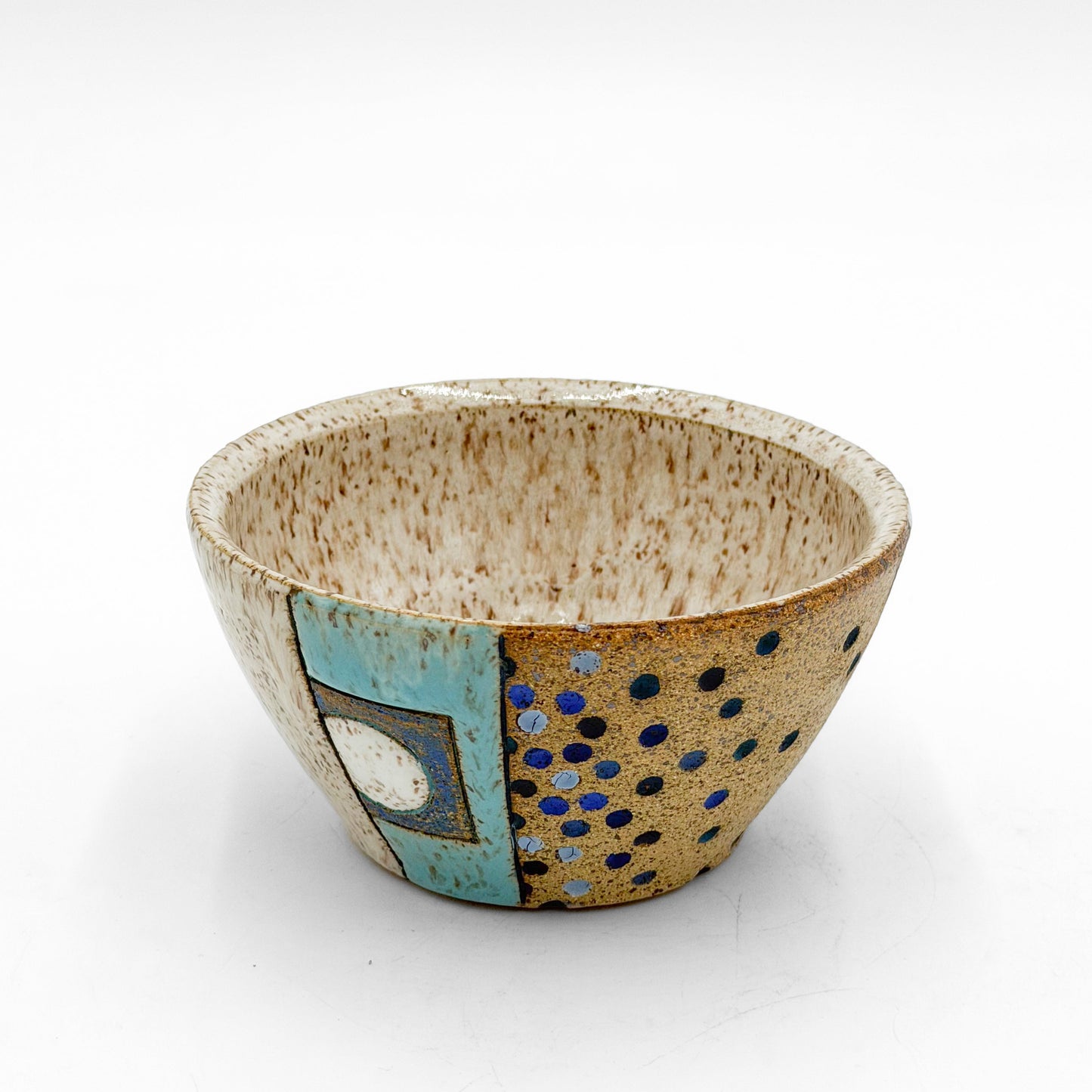 Cereal Bowl — Cool Speckle (Wheel Thrown)