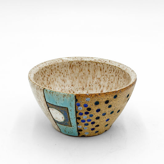 Cereal Bowl — Cool Speckle (Wheel Thrown)