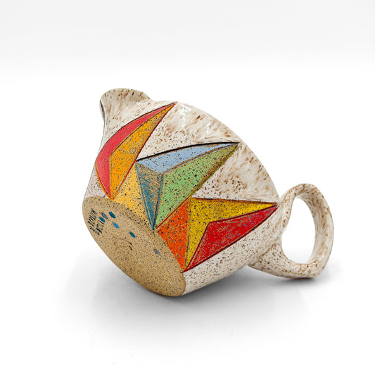 Gravy Boat — Rainbow Geometric Inlay