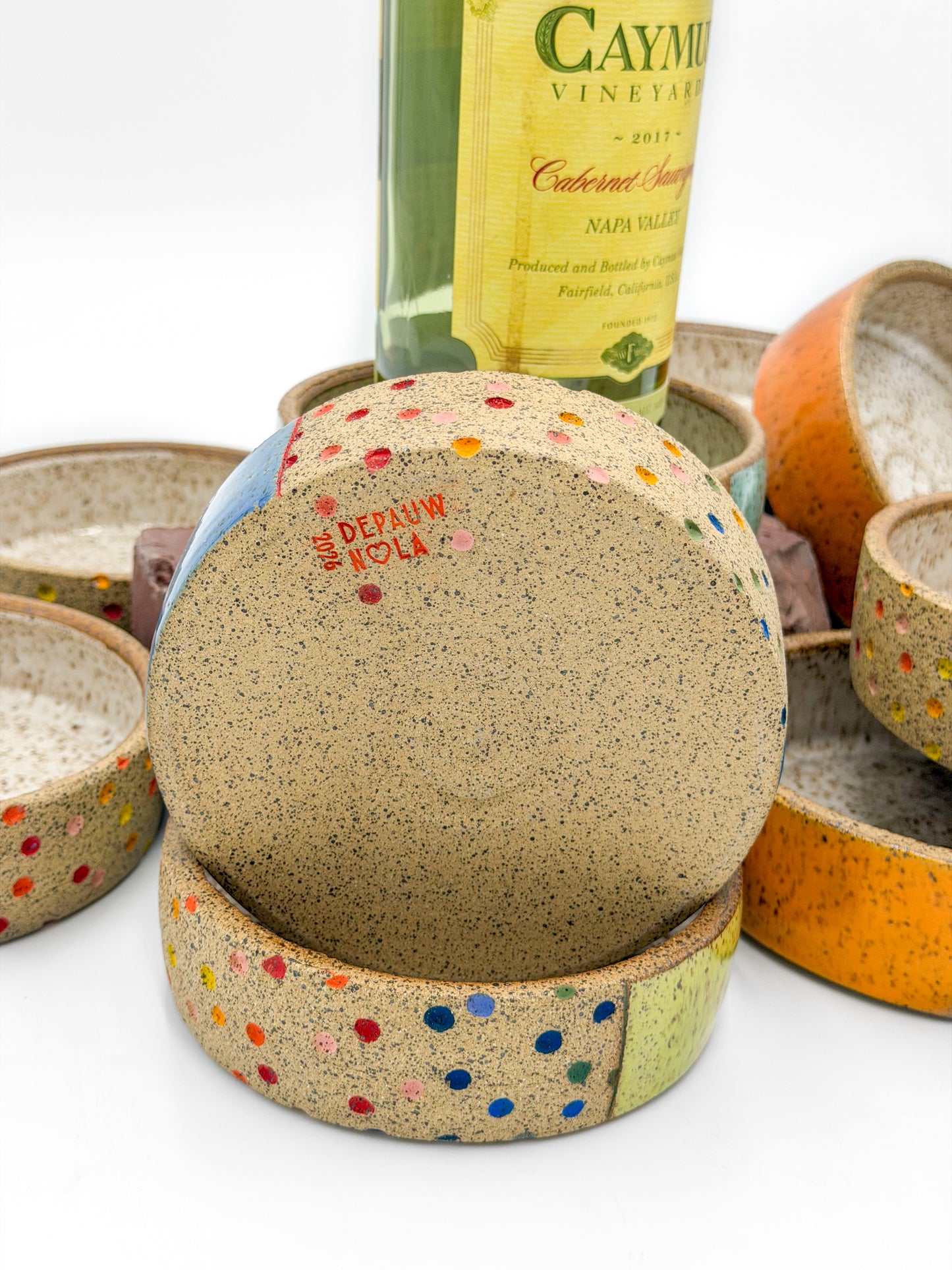 Wine Coasters — Funfetti, Speckled (Wheel Thrown)