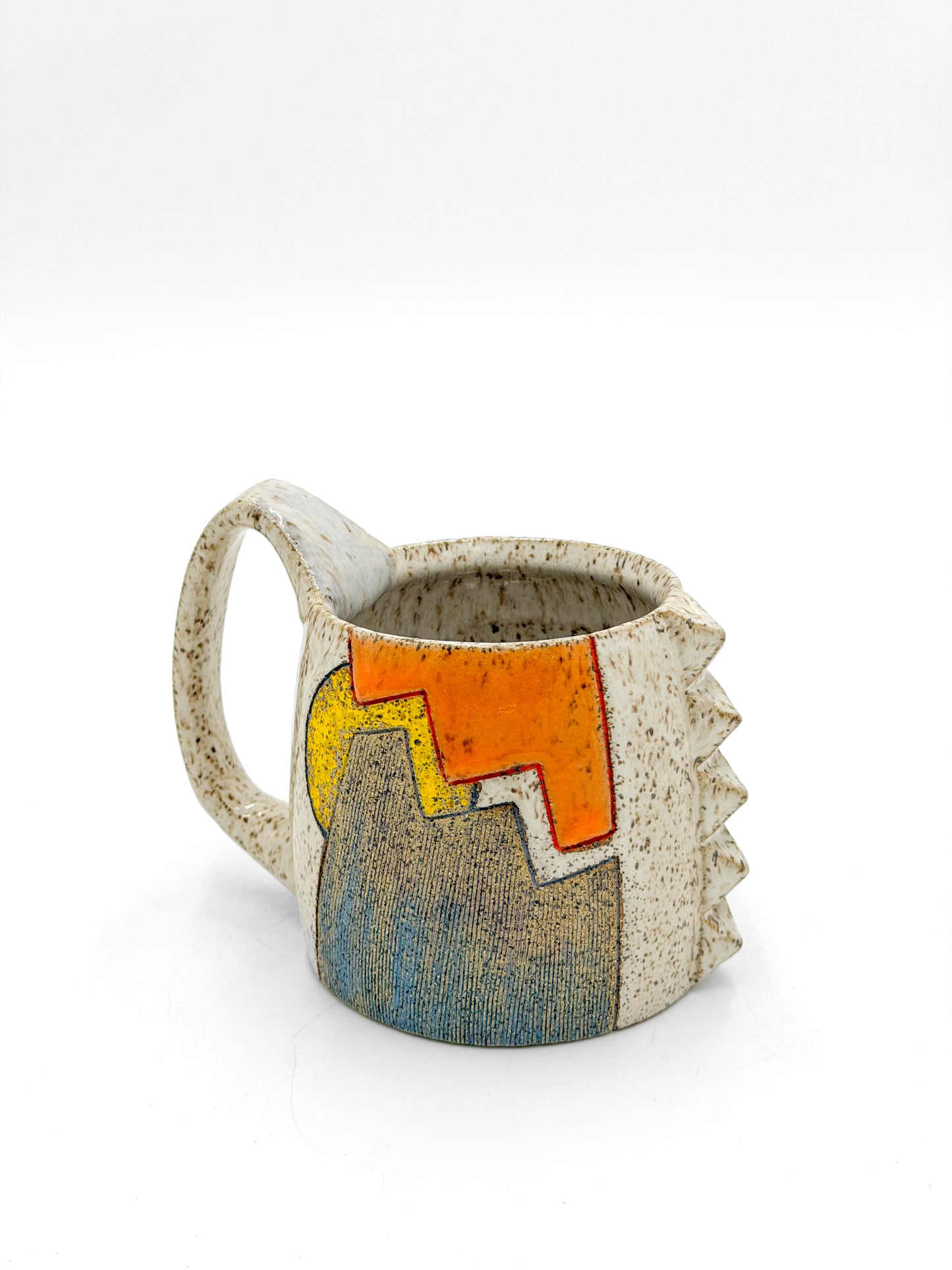Mug — Studded Horizon, Speckled (Wheel Thrown)