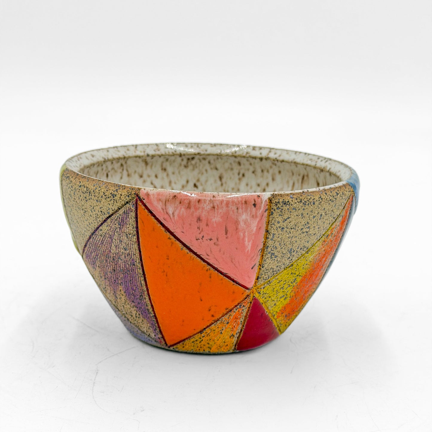 Cereal Bowl — Multicolored, Geometric (Wheel Thrown)