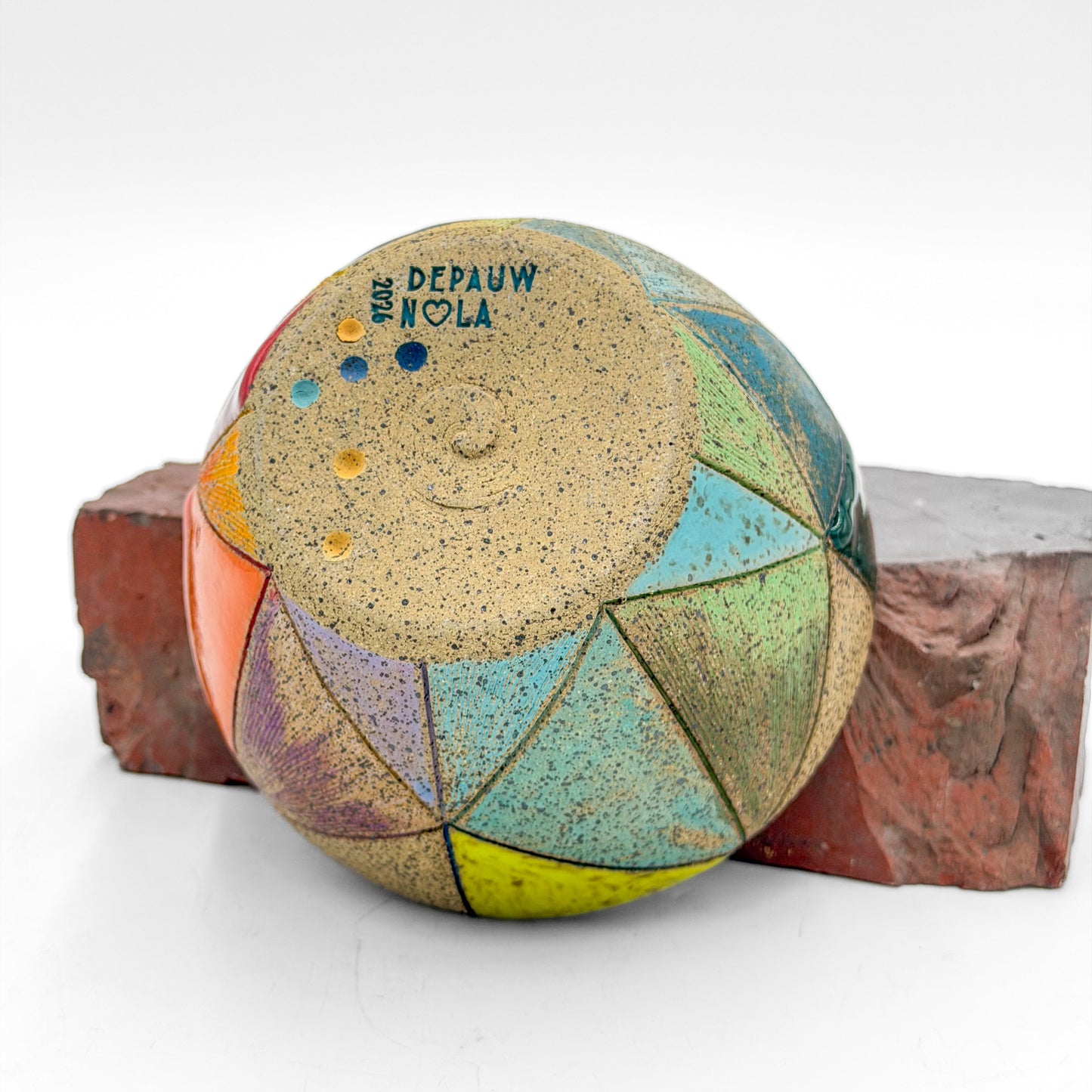 Cereal Bowl — Multicolored, Geometric (Wheel Thrown)