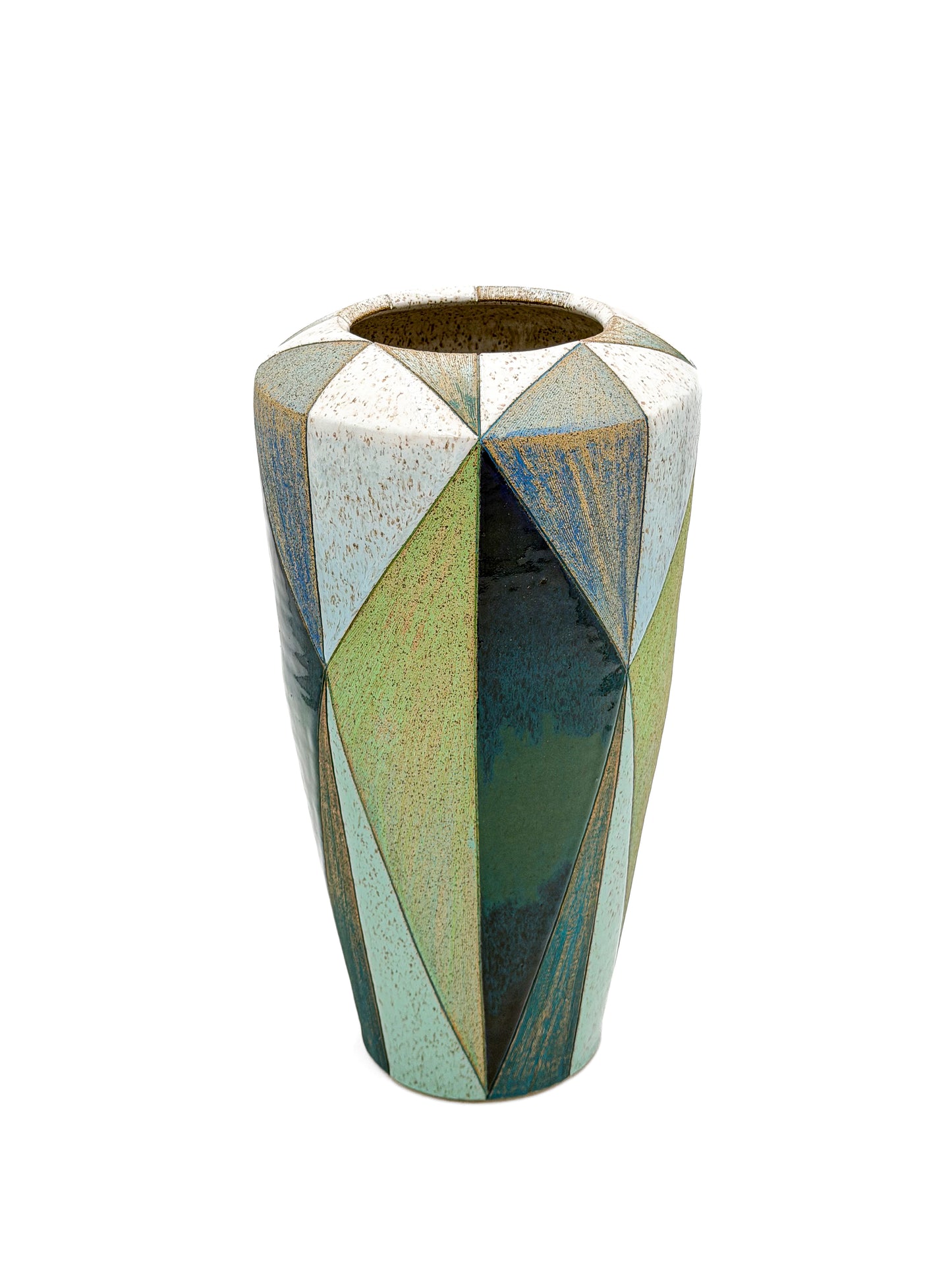 Vase — Shifting Planes, Cool Colored, Speckled