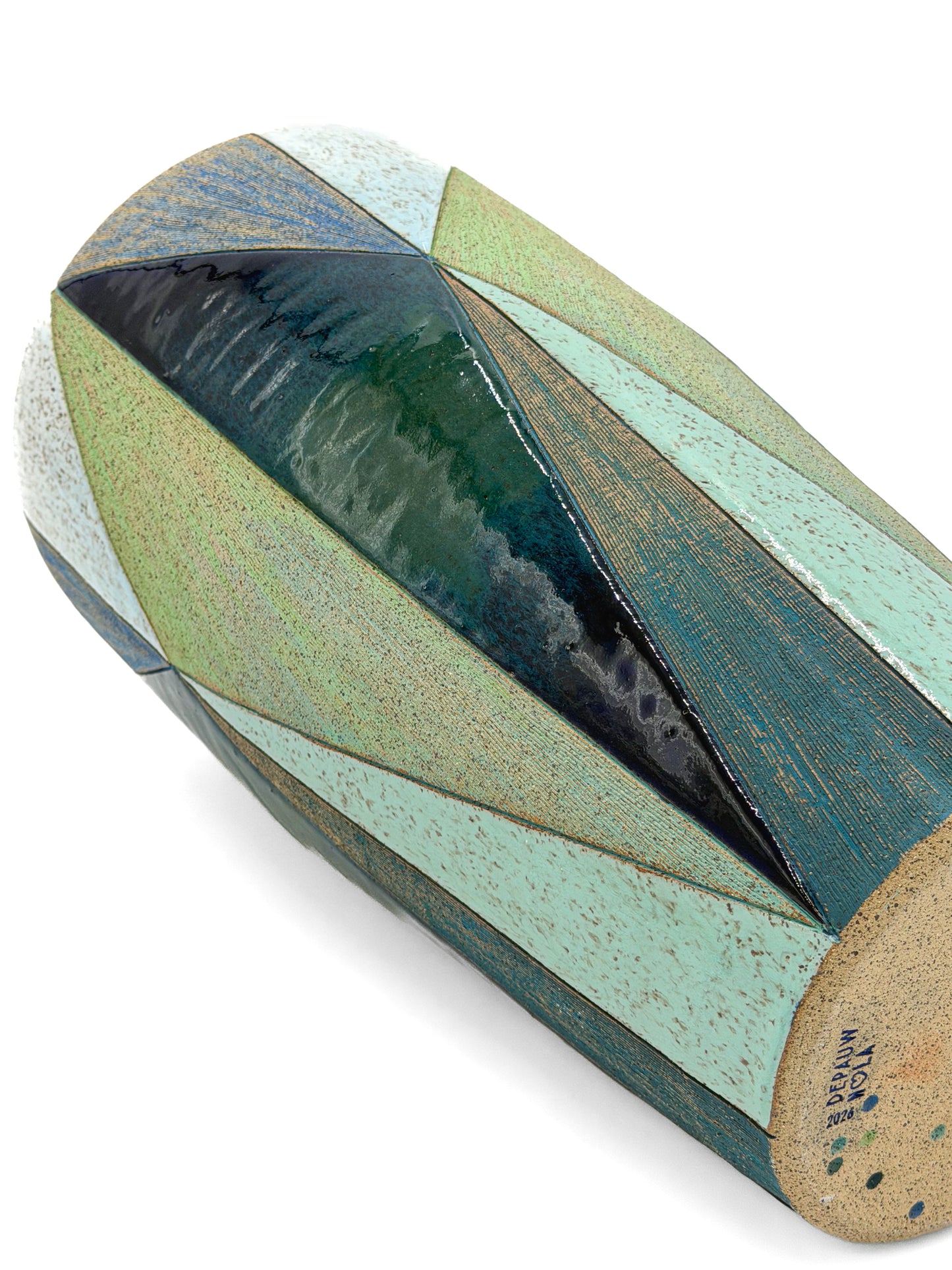 Vase — Shifting Planes, Cool Colored, Speckled